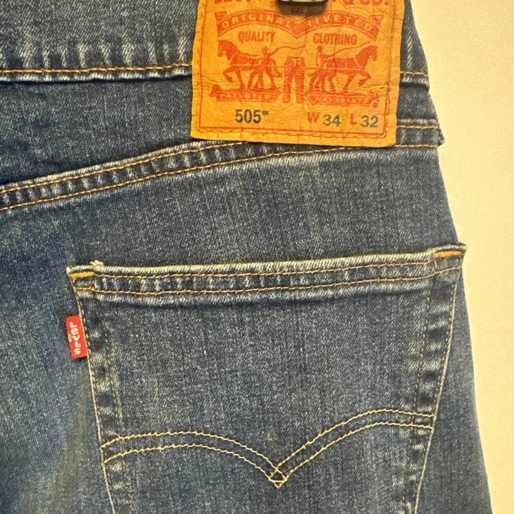 Levis 505 Regular Fit Jeans, Size‎ 34 x 32 - Blue